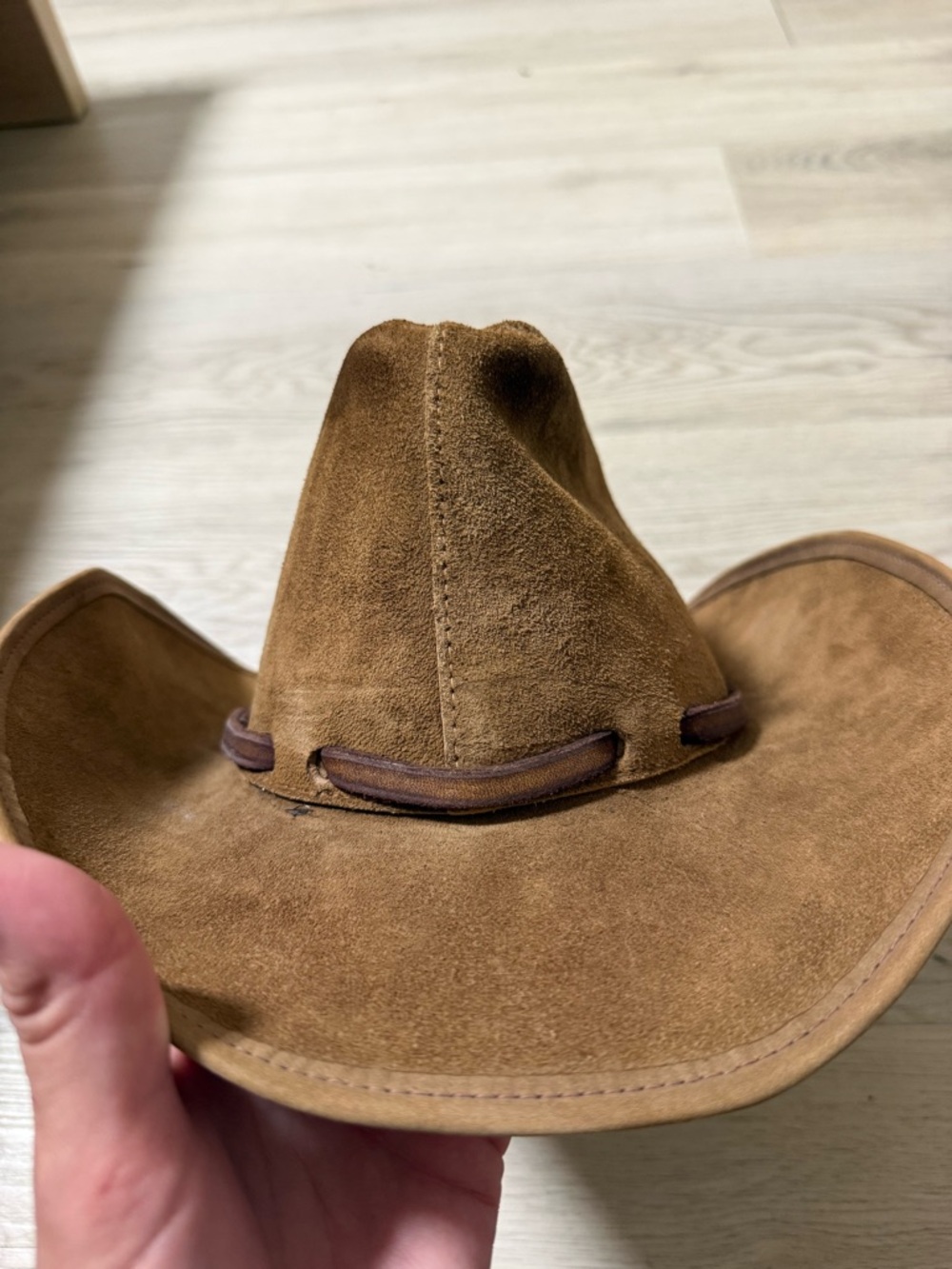 Winfield Cover Co San Francisco Brown Suede/Leather Cowboy Hat #36 M - Picture 8 of 8
